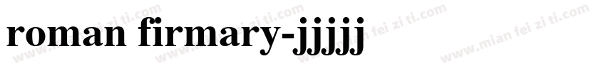 roman firmary字体转换